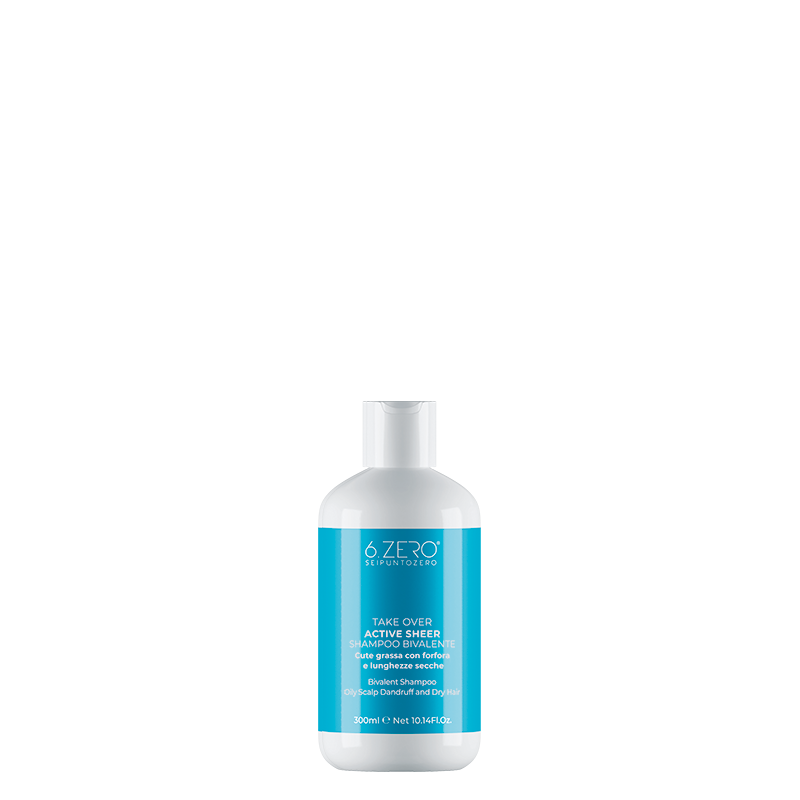 6.Zero TAKE OVER – ACTIVE SHEER Double action shampoo 300ml