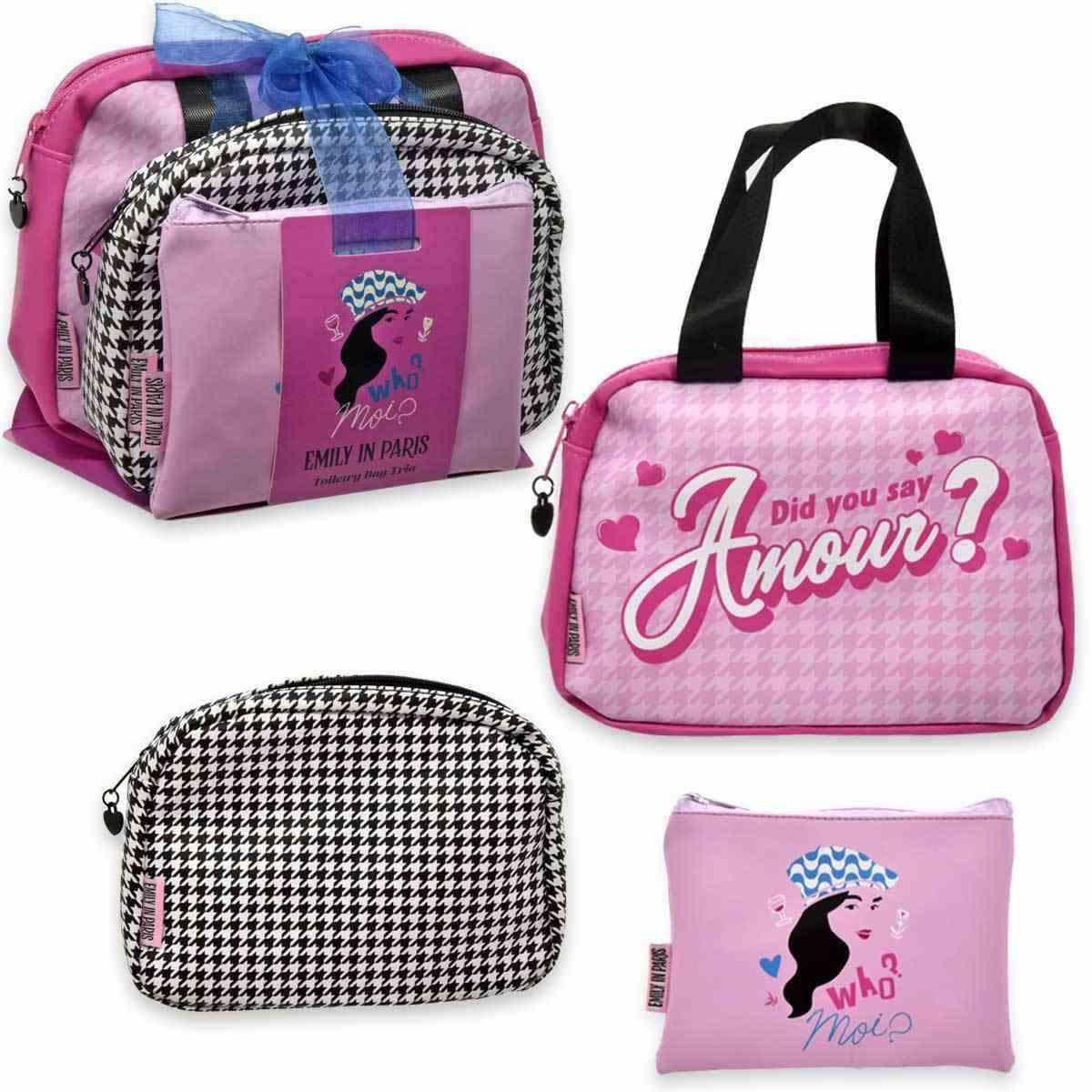 Emily in Paris Trio Travel Pouch Set