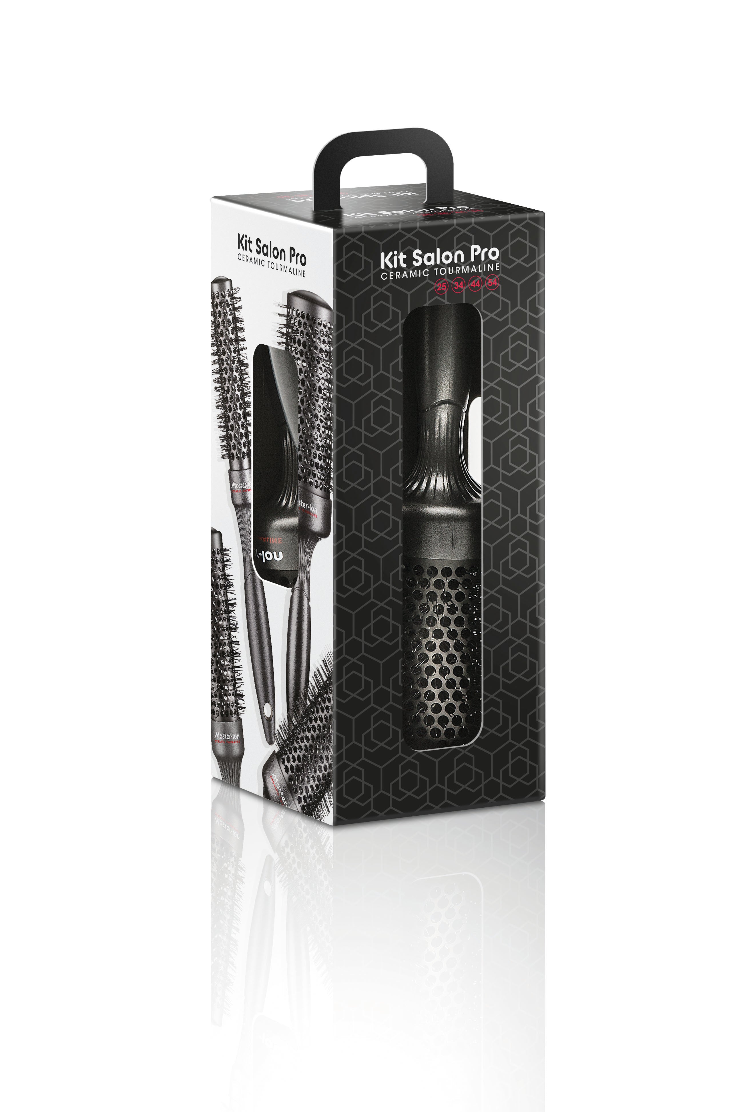 4-Piece Salon Essential Ceramic Brush Kit /25,34,44,54 mm