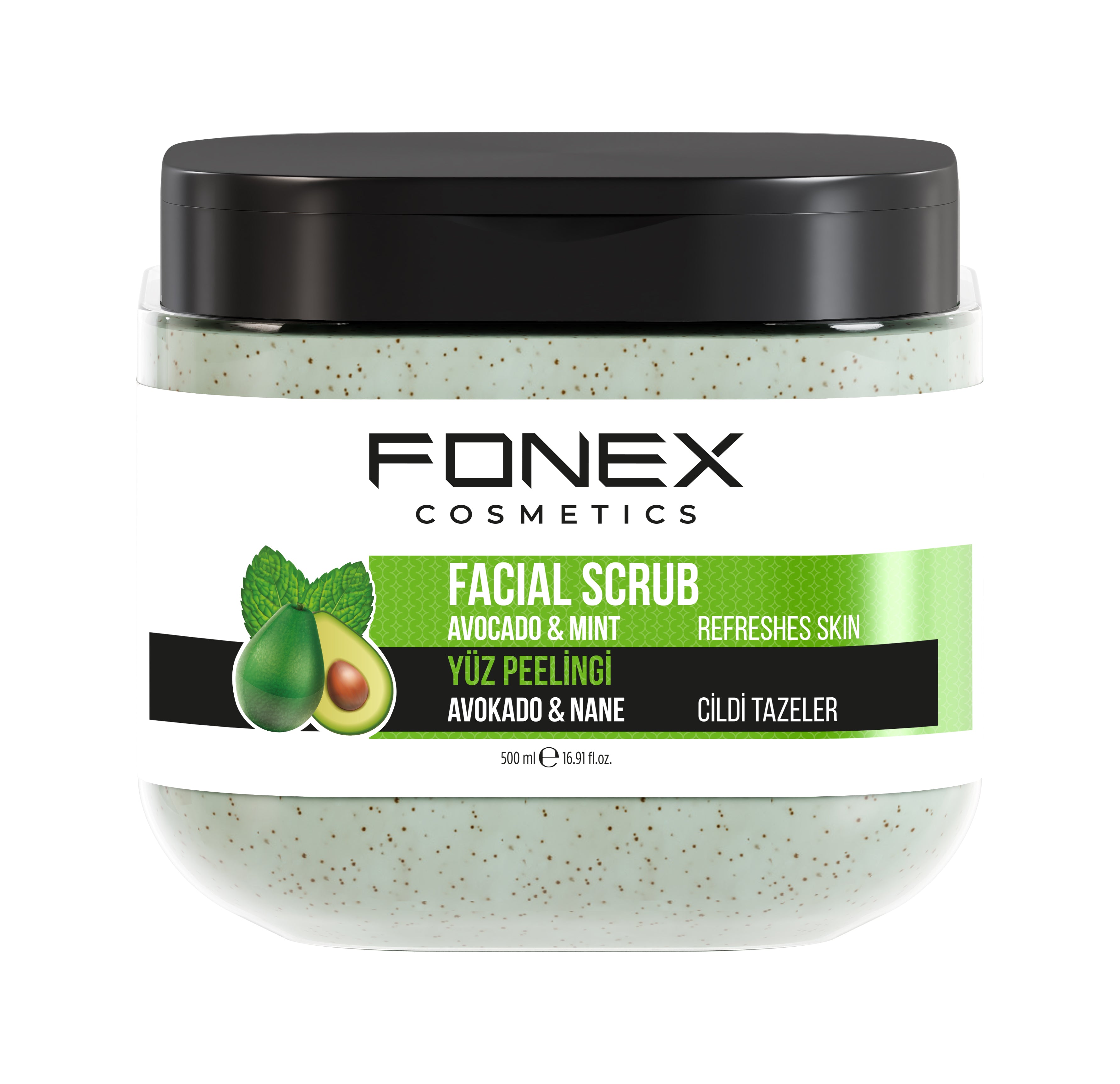 Fonex Facial Scrub Avocado & Mint - 500ml