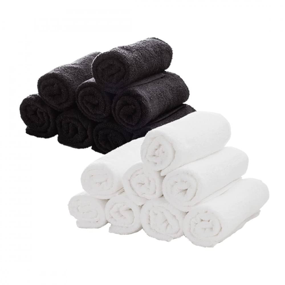 Classic White Barber Towels – Set of 6