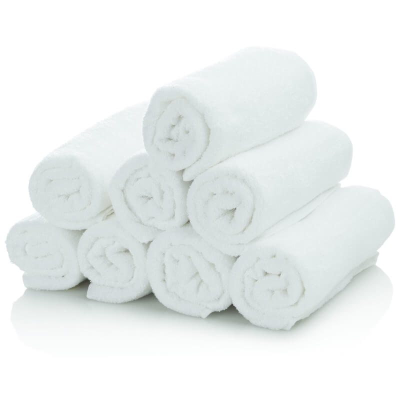 Classic White Barber Towels – Set of 6