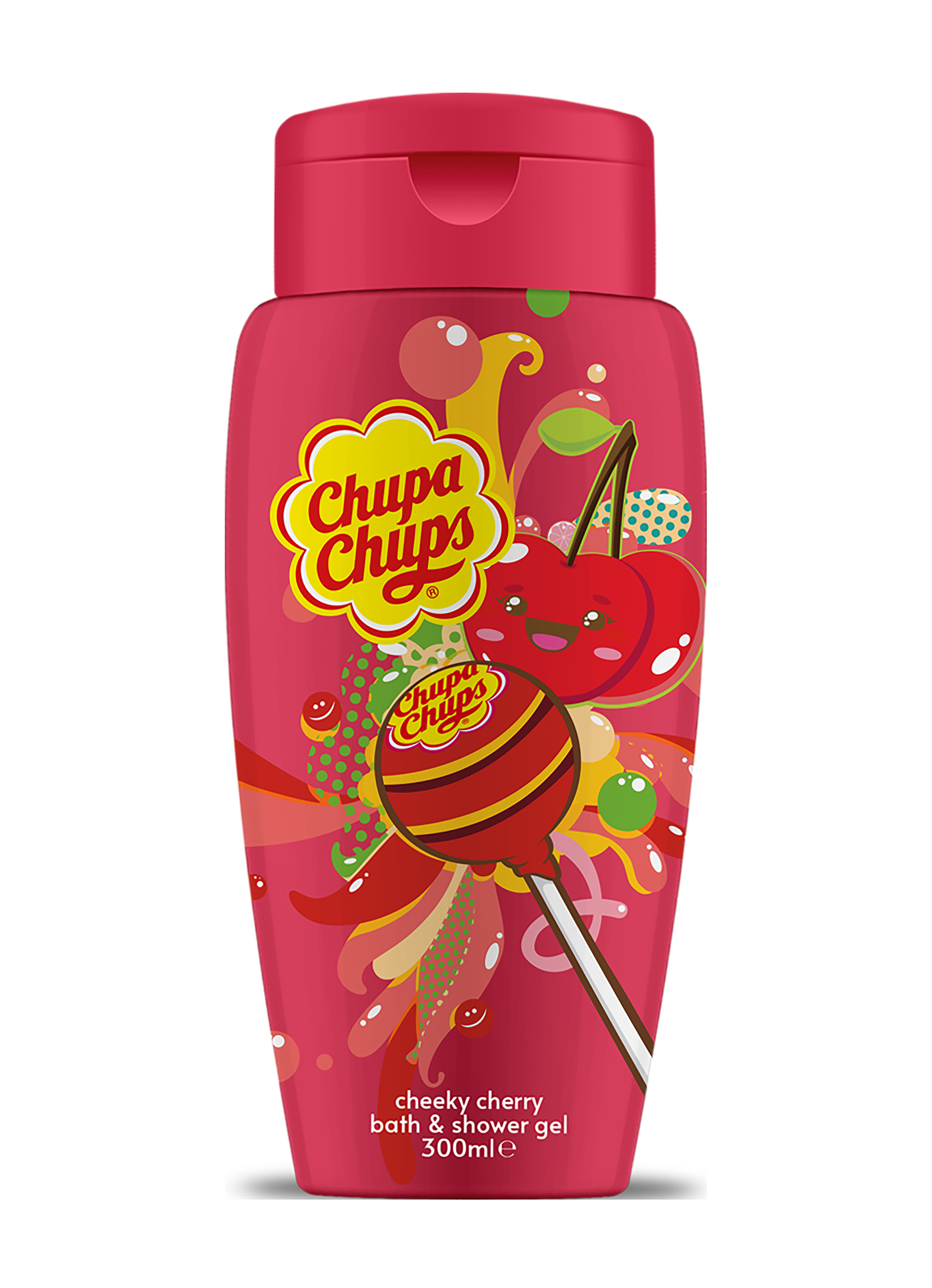 Chupa Chups Bath & Shower Gel – Cherry (Straight Bottle)