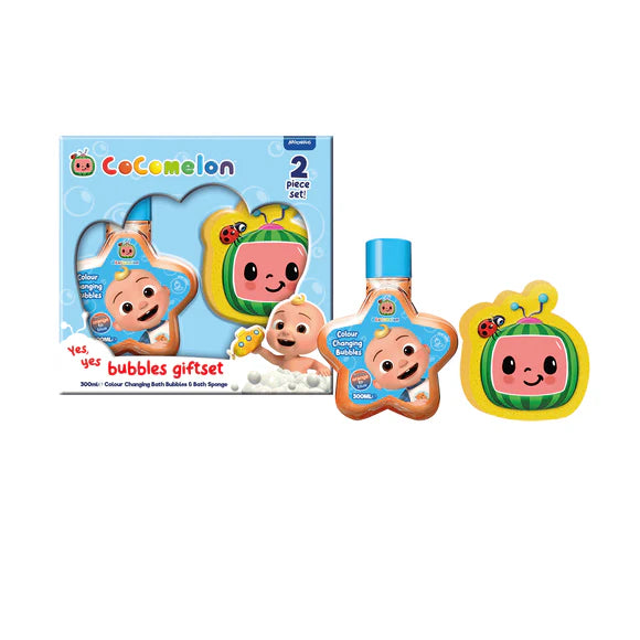 CoComelon 350ml Bubble Bath & Bath Sponge – Set
