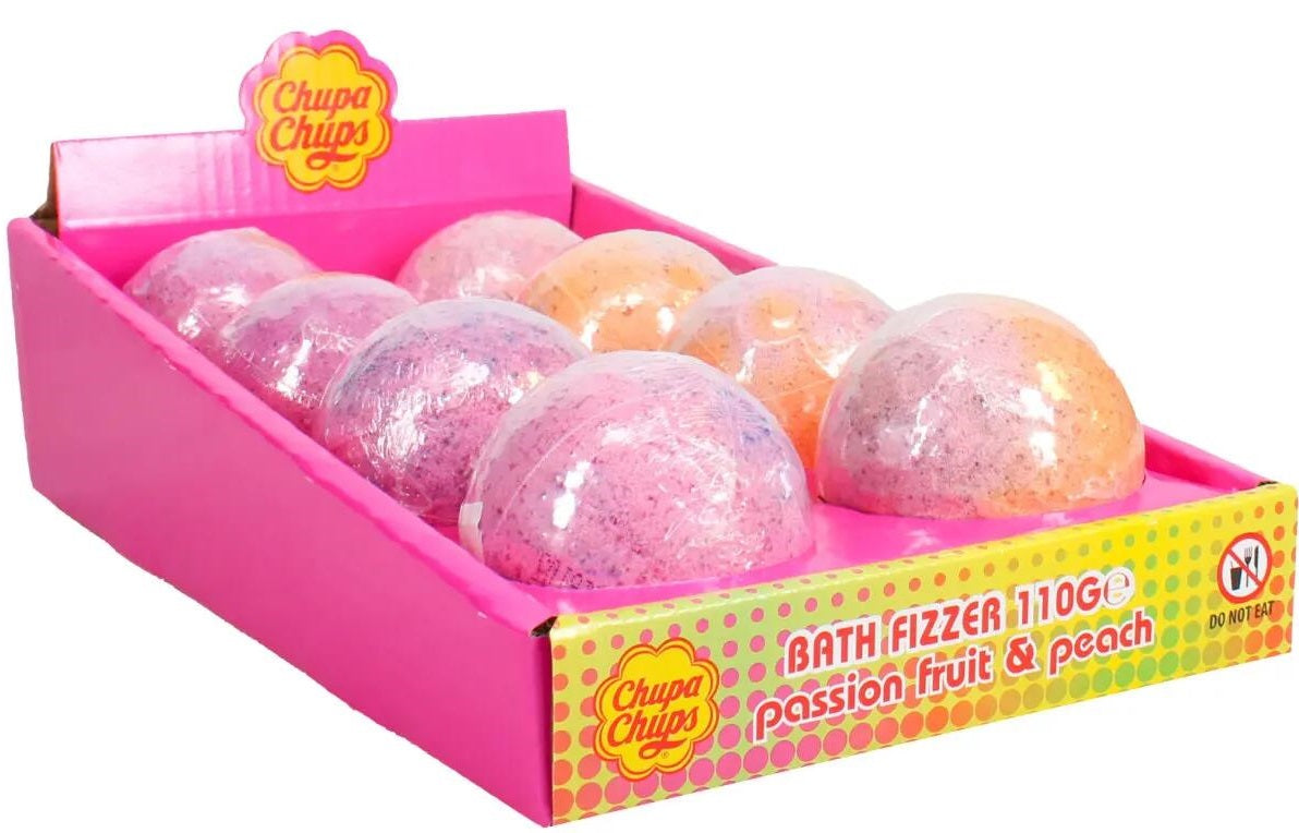 Chupa Chups Bath Fizzer – Passion Fruit & Peach – Box of 8