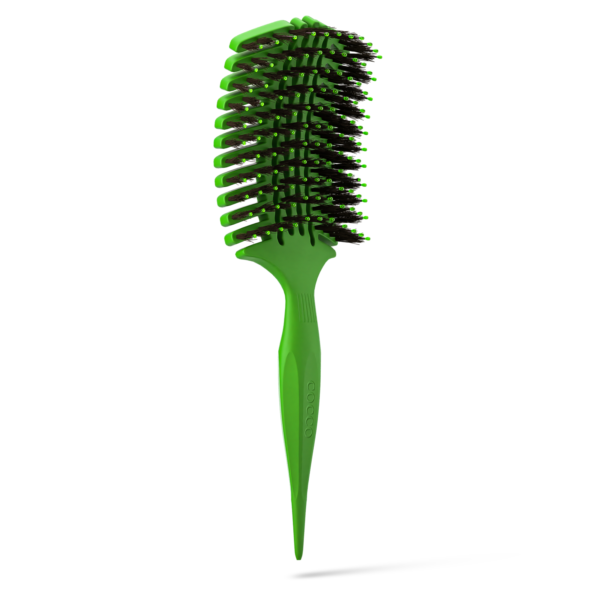 Green vent brush angled