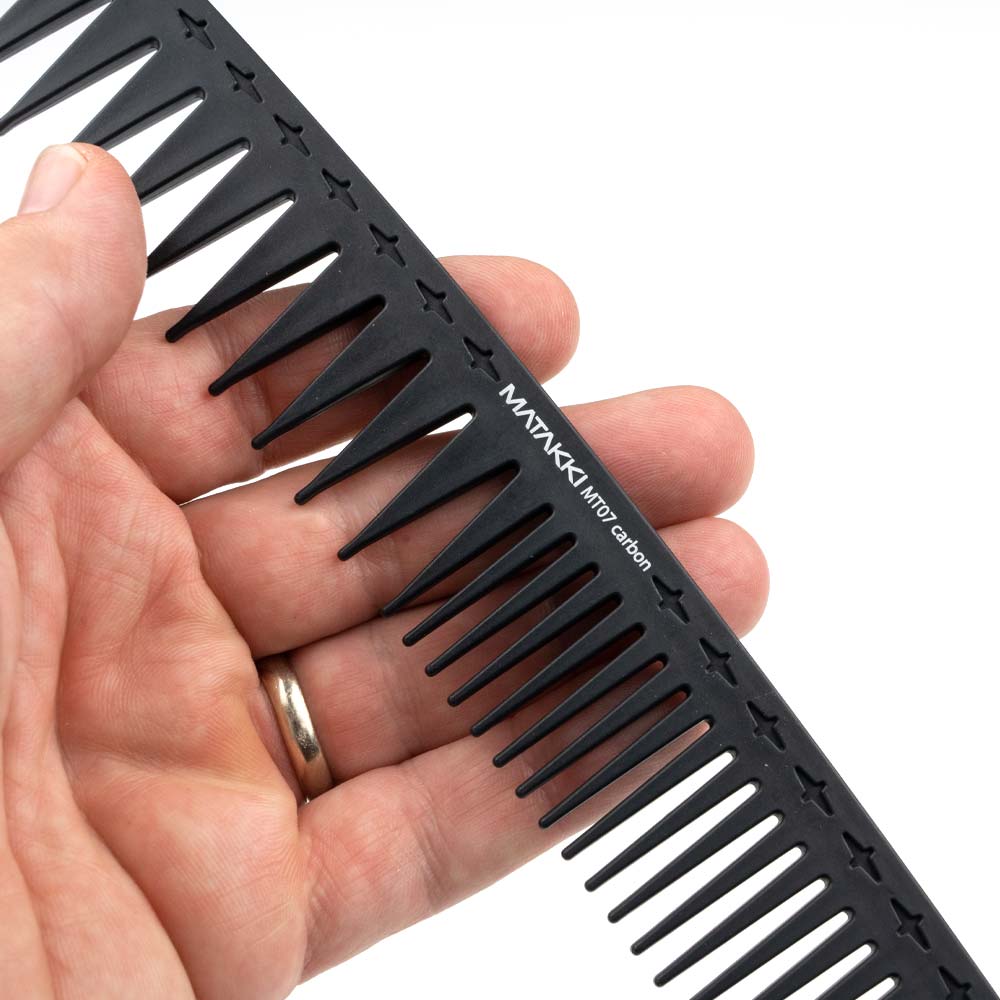 Matakki - MT07 Carbon Cutting Streaker Pompadour Hair Comb
