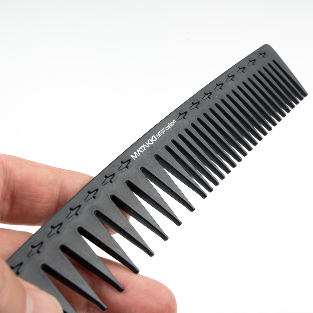 Matakki - MT07 Carbon Cutting Streaker Pompadour Hair Comb