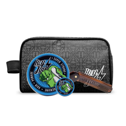HEY JOE! Pomade Survival Kit Delux Super Strong | Hair Care and Style Pack