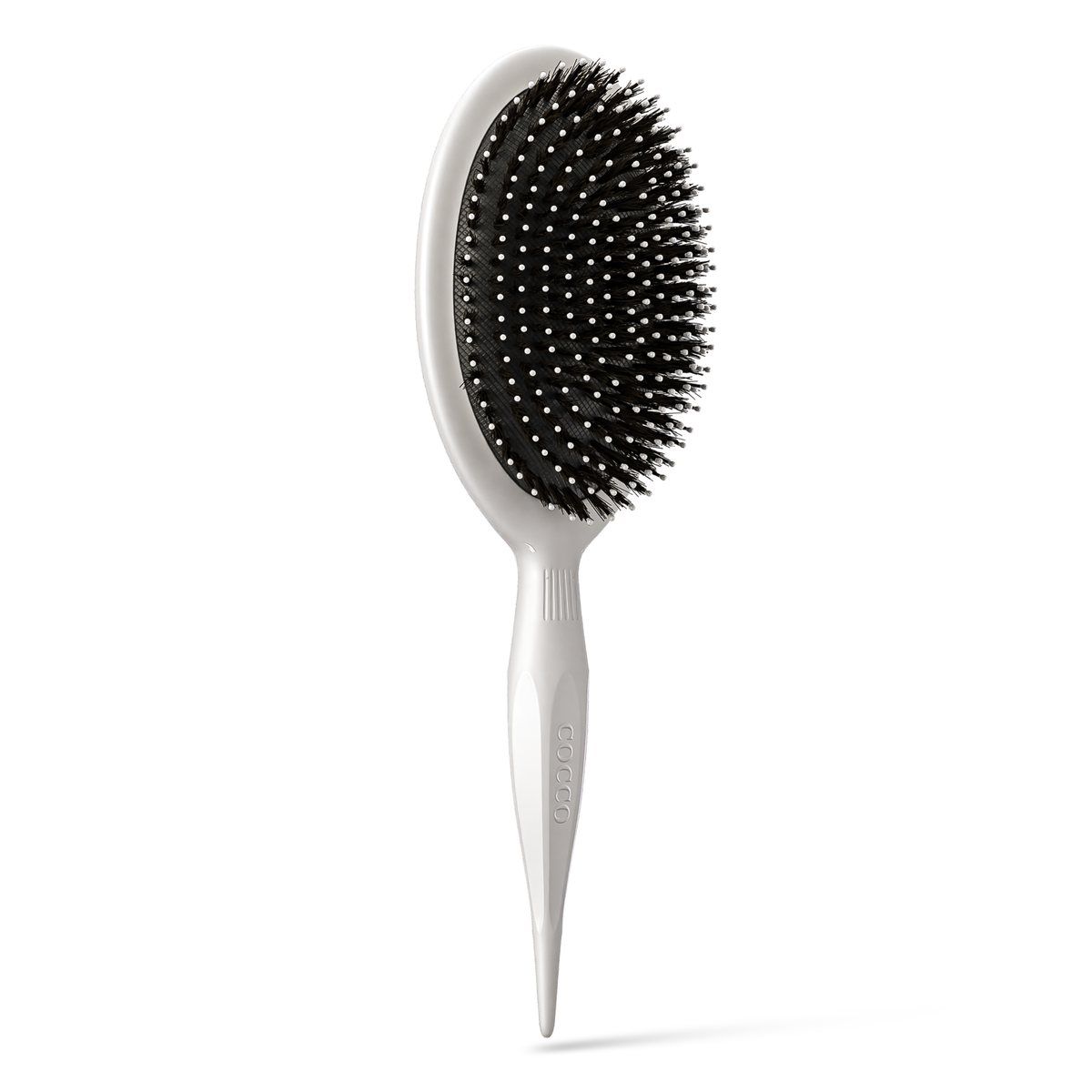 White paddle brush angled