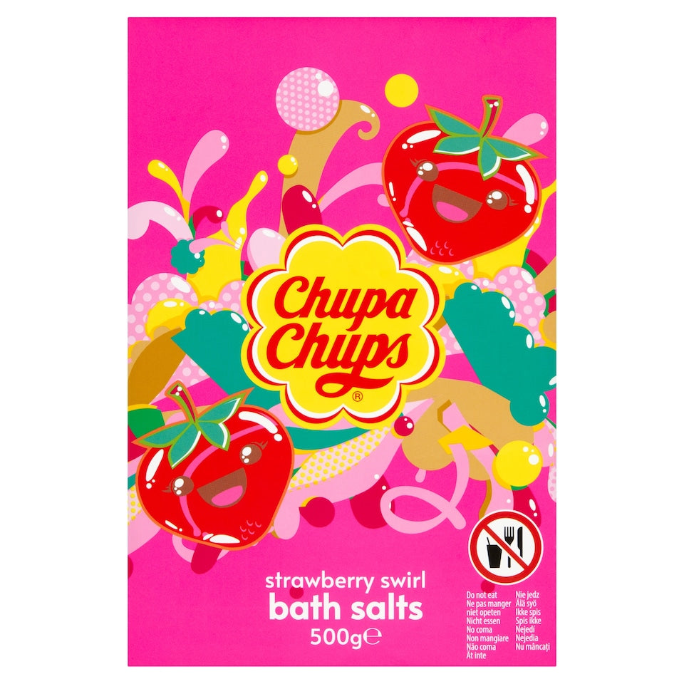 Chupa Chups Strawberry swirl bath salts 500g