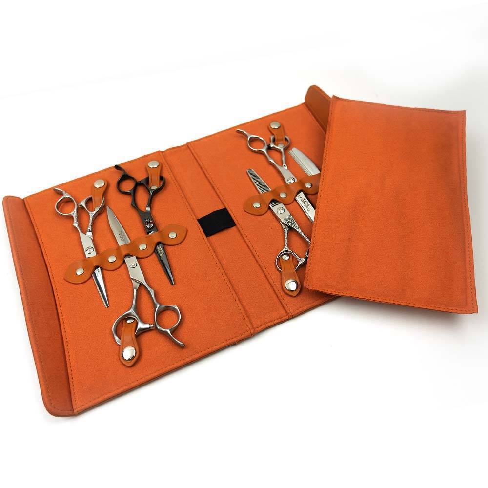 Matakki Hairdressing Scissor and Barber Scissors Case (Holds 6 Pcs)