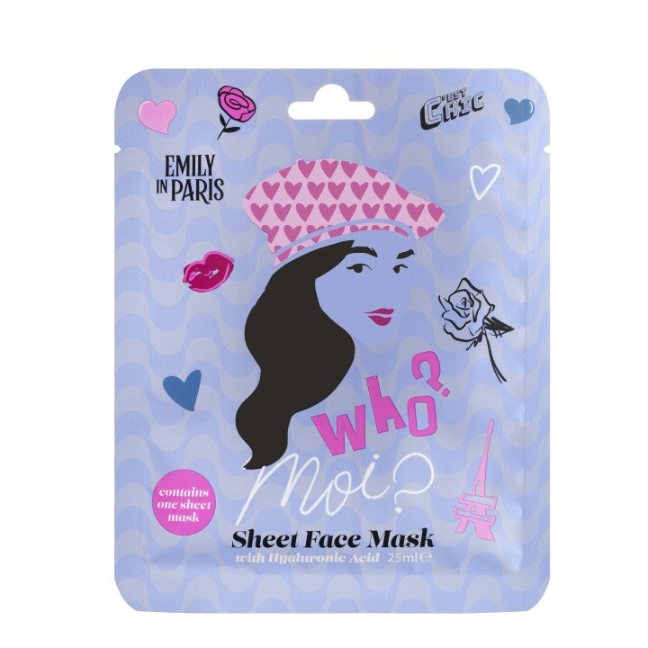 Emily in Paris Blue Hyaluronic Acid Face Mask (25 ml)