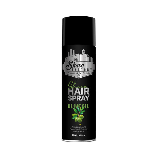 The Shave Factory Sheen Hair Spray 500ml – Coconut & Olive Oil