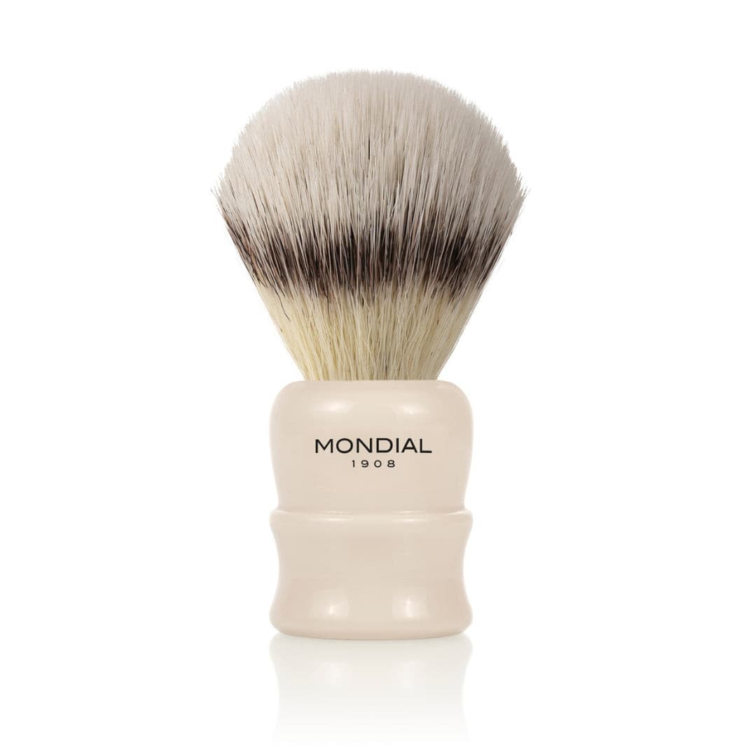 Lancaster Ivory Resin Brush with EcoSilvertip Synthetic