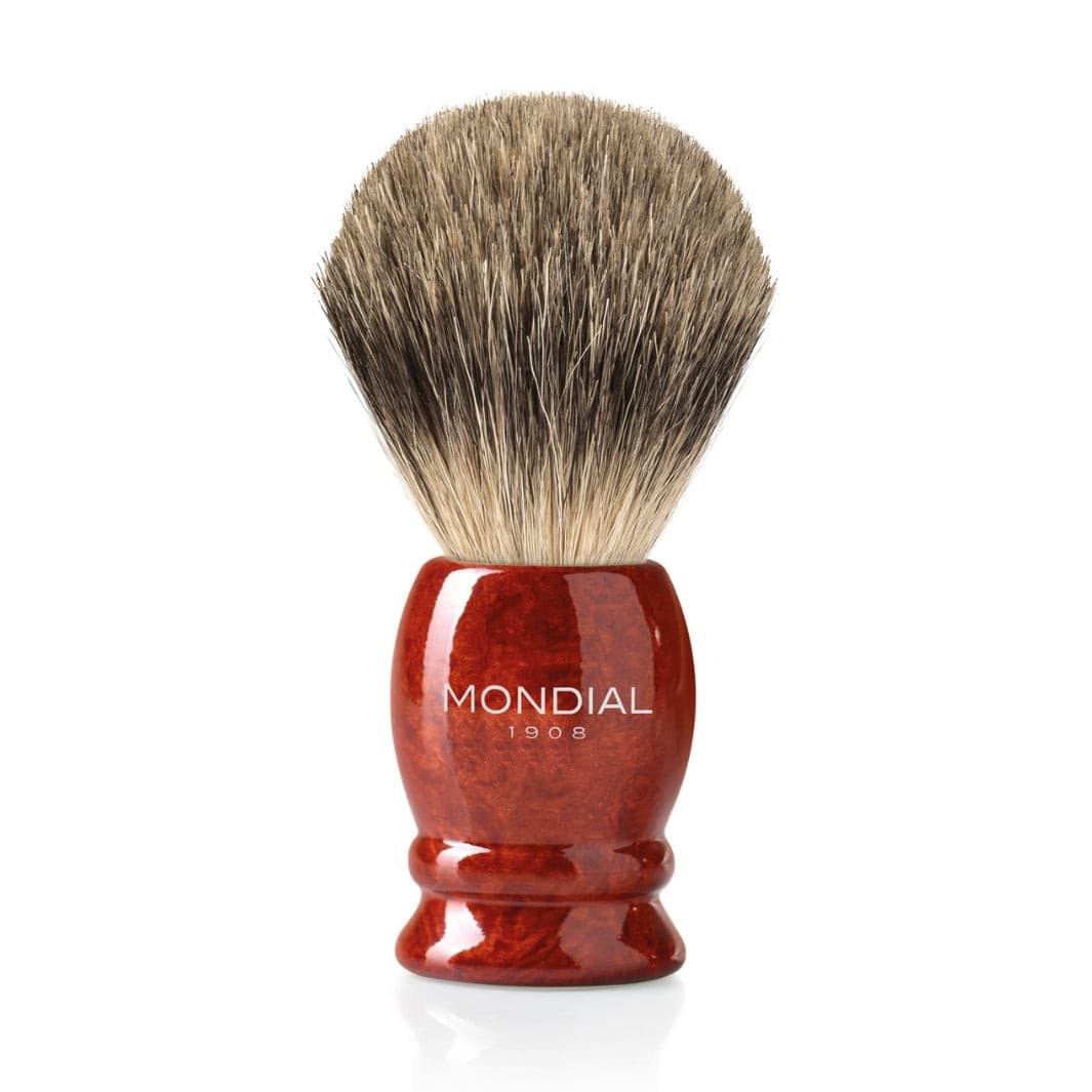 Luxury Radica (Briar) Wood Brush with Best Badger