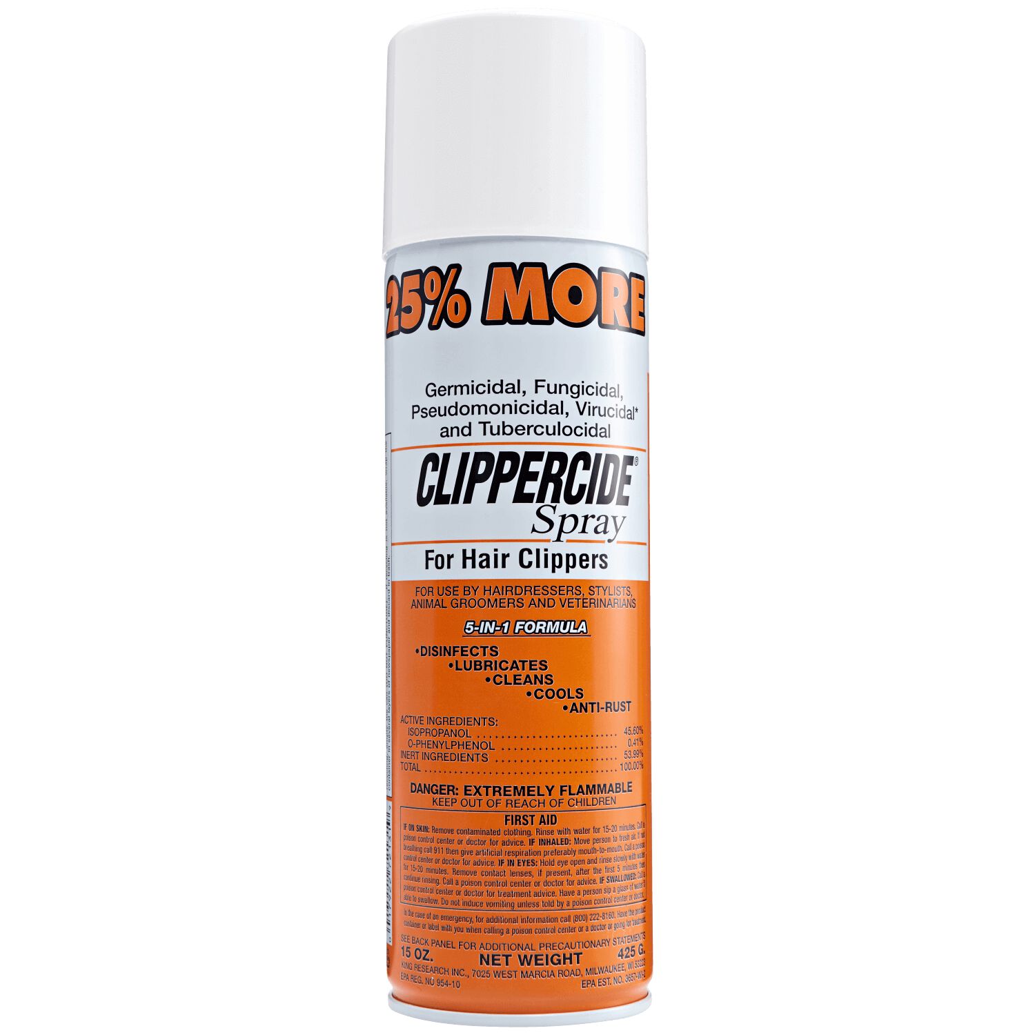 Clippercide Clipper Disinfectant Spray 443ml