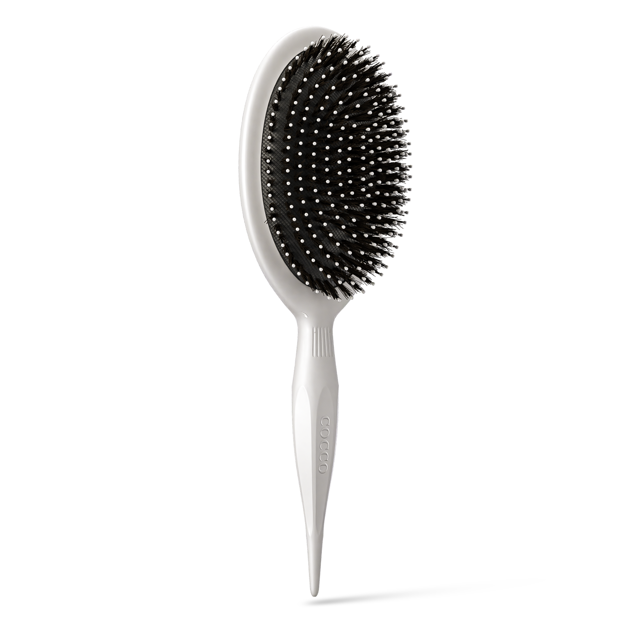 White paddle brush angled