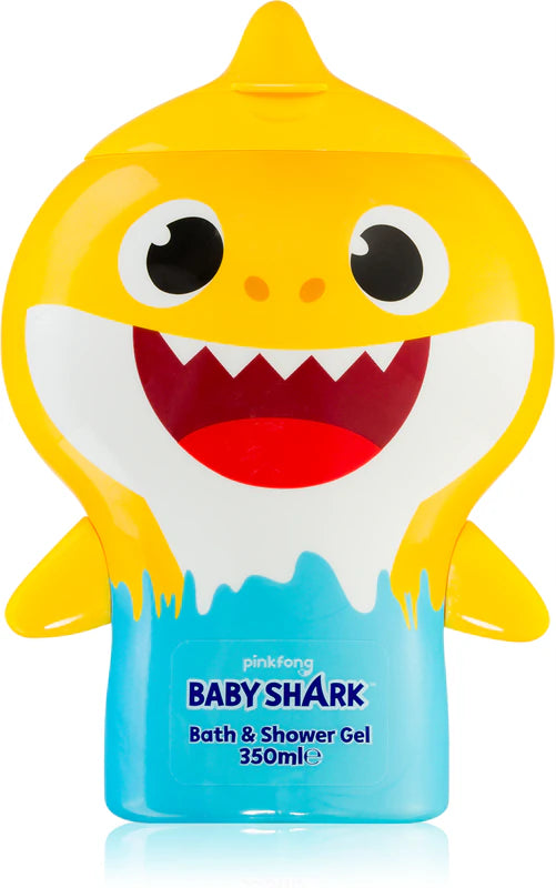 Baby Shark Shower & Bath Gel for Children – 350ml (Yellow)