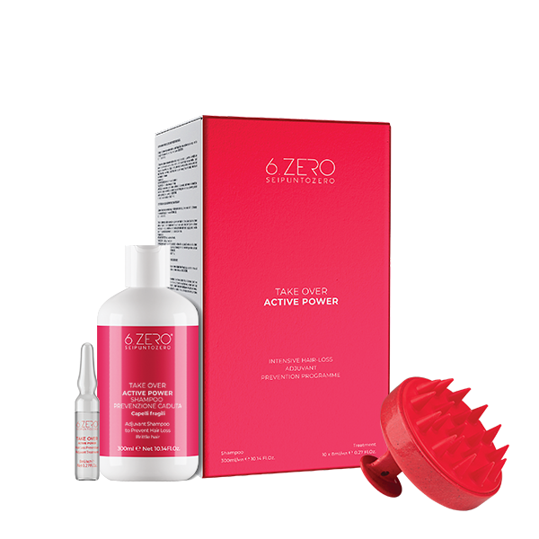 6.Zero TAKE OVER – ACTIVE POWER Hair loss prevention kit with Shampoo and Vials